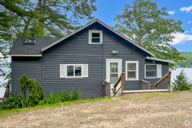 A lakeside home sits off the Northeast Pond in Lebanon, Maine.