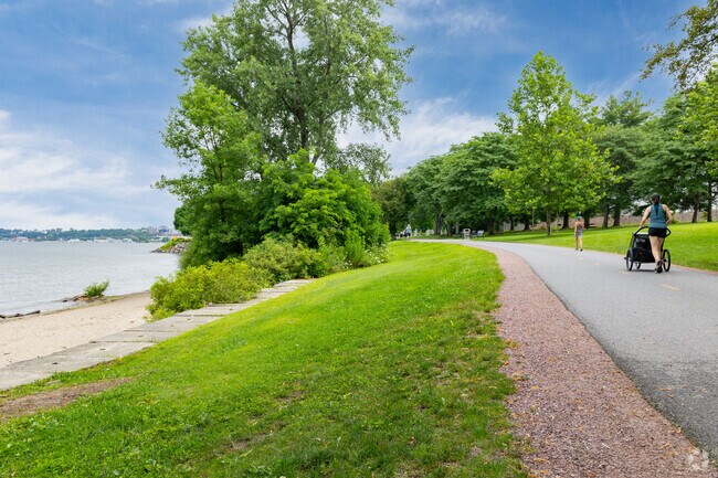 In Burlington and along the lake, you can find miles of walking trails and beaches.