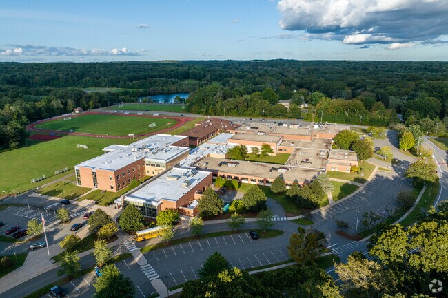 Westbrook Middle School is part of a campus with the high school.
