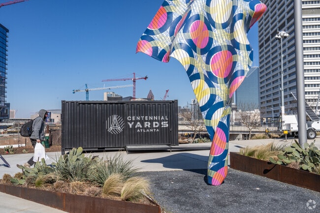 A new mix-use development center called Centennial Yards is being built nearby.