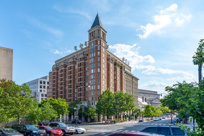 A new build apartment building just outside the Judiciary Square neighborhood.