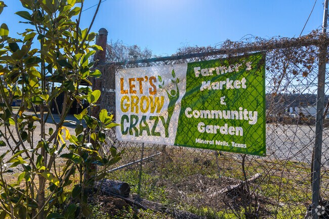 The Mineral Wells Let's Grow Crazy Community Garden hosts a weekly farmers market.