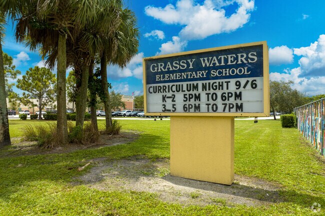 Grassy Water is the elementary school of choice for Riverwalk  families.