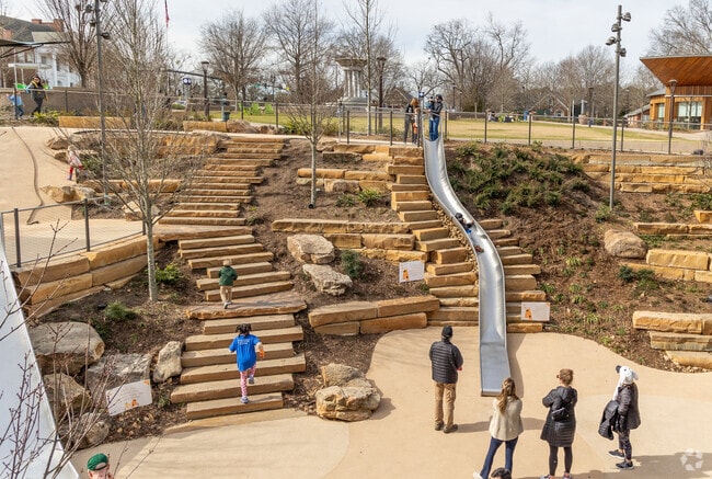 Cary Downtown Park has a newly renovated playground for Cary Towne Center children.
