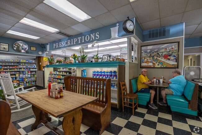 Dinglewood Pharmacy is not only for lunch, but a full-service Pharmacy and gifts too.