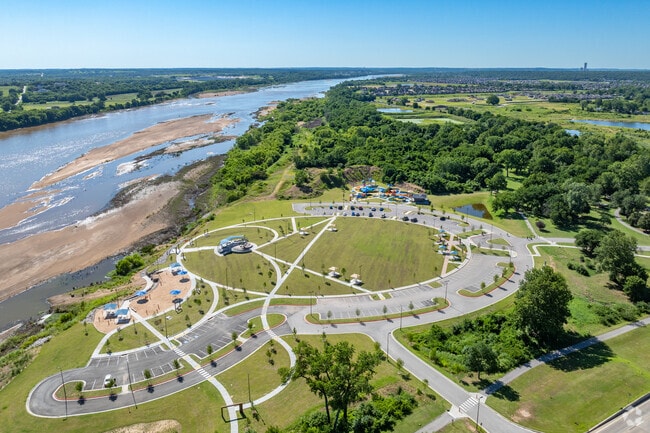 Washington Irvine Park sits along the Arkansas River in Bixby.