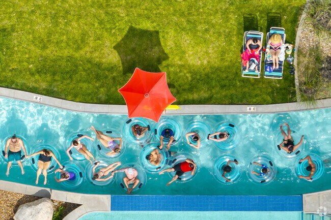 When summer temperatures climb, residents head to Pirates Cove Water Park, Englewood’s beloved outdoor aquatic center with a lazy river and thrilling slide towers.