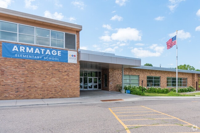 The Armatage School is located next to the park in Armatage Minneapolis