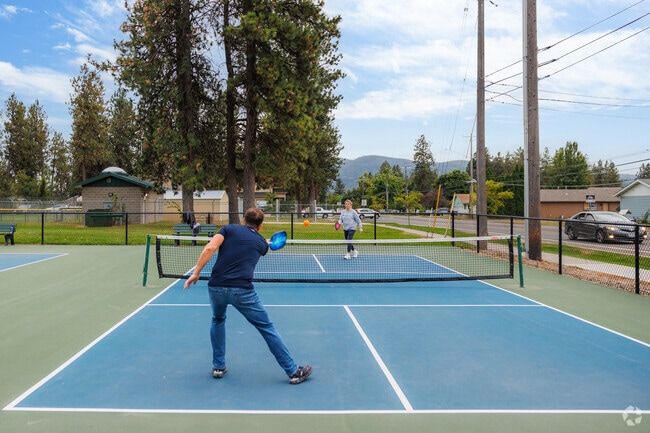 Play pickleball with friends at White Pine Park in Central Post Falls.