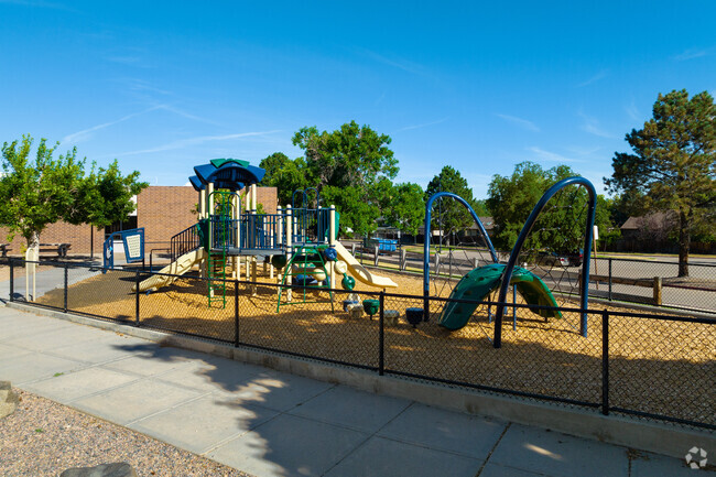 A secondary playground on the other side of Ponderosa Elementary School.