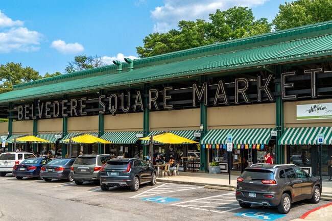 Belvedere Square Market near Ramblewood has a variety of different eateries and retail.