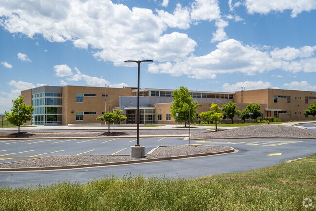 The main building at Wayne Carle Middle School in Broomfield, Colorado.