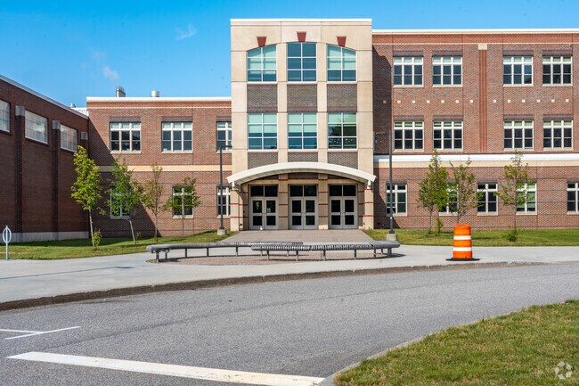 Main entrance to South Portland High School.