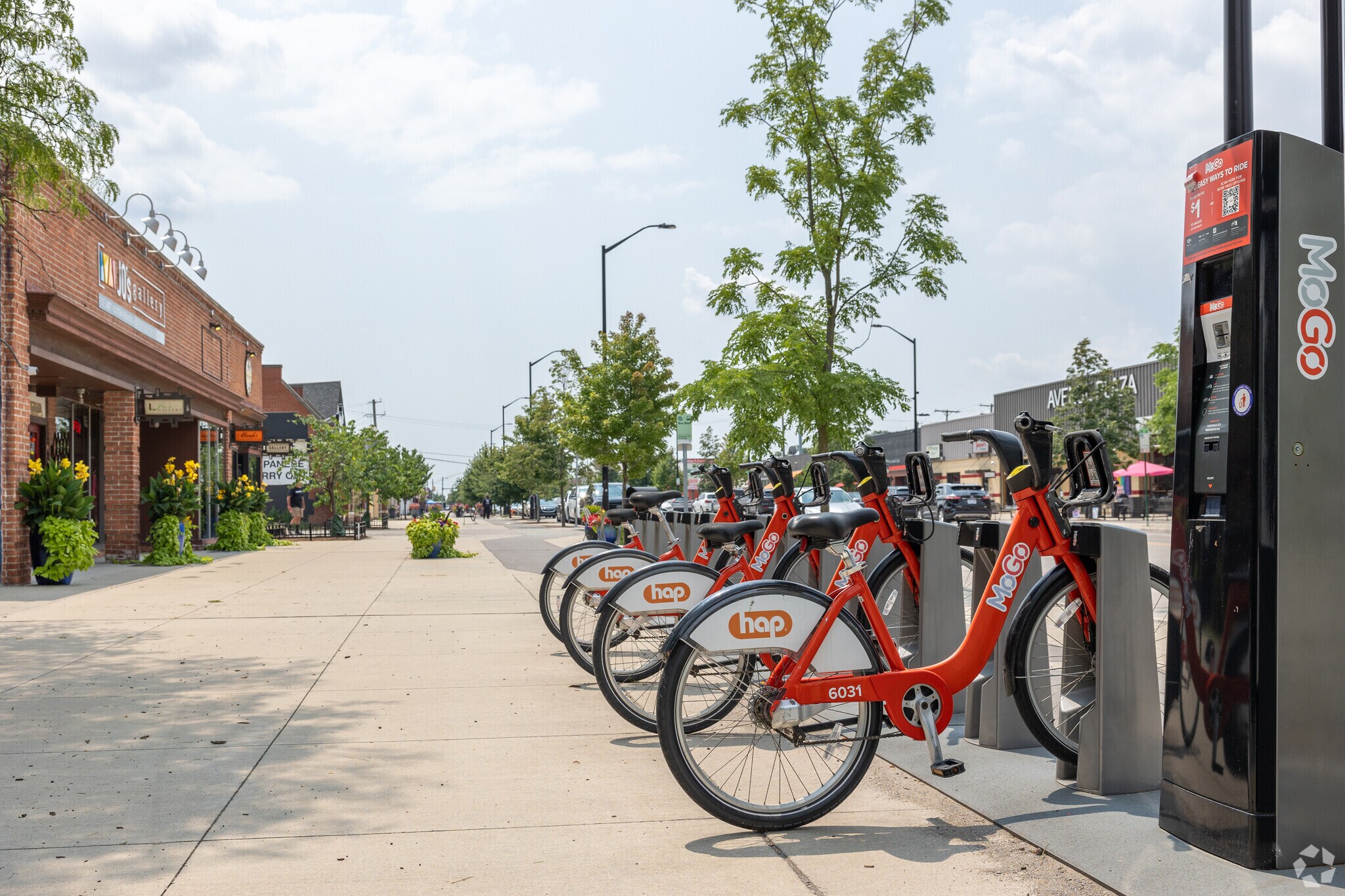 The Avenue of Fashion offers Green Acres residents retail and dining options and bike rentals.