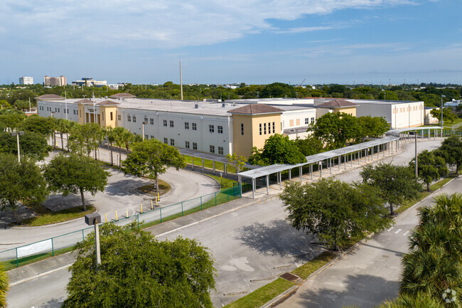 Aerial view of Boca Raton Community Middle School.