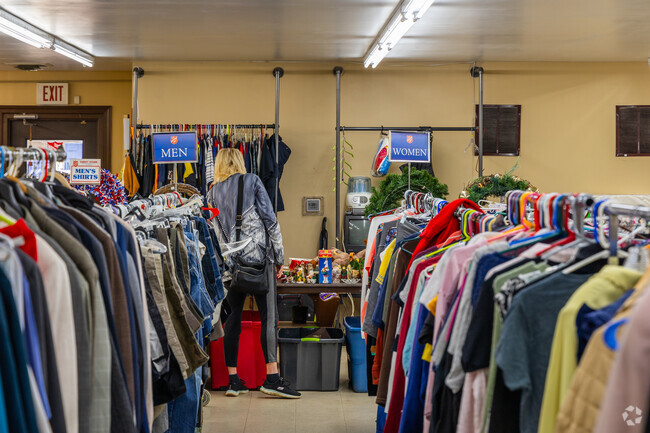 Browse the Salvation Army thrift store in Cove Road.