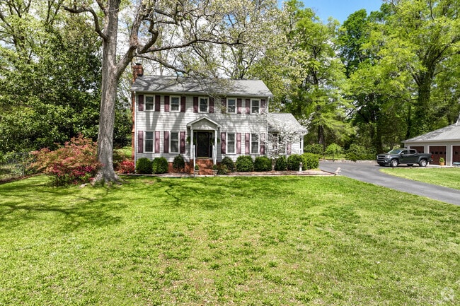 You can find traditional homes with large yards in the Rougemont neighborhood.