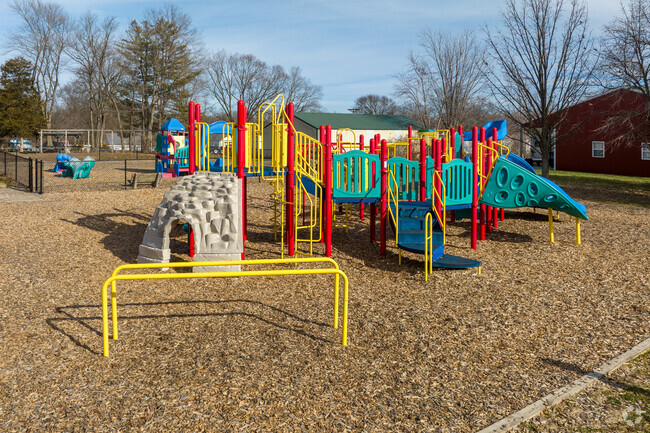 St. Paul School has a large playground for it's students.