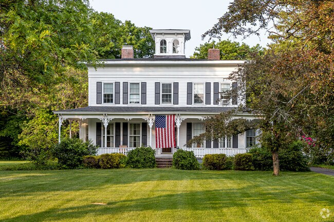 Historic homes in West Windsor give the neighborhood distinctive charm.