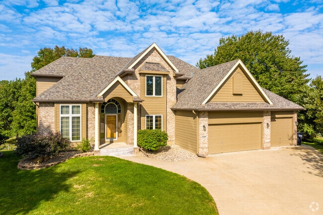 Some homes back up to the West Papio Trail, where walkers, joggers, and bikers pass by.