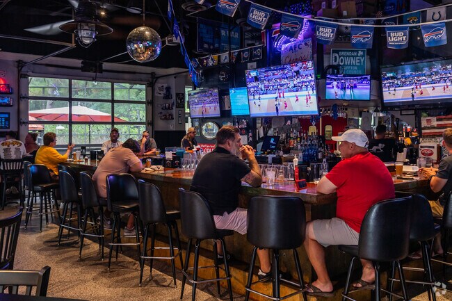 Residents of The Crescent enjoy the great food and sports focused atmosphere at R Bar and Grill.