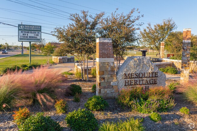The Mesquite Heritage Trail consists of 4.25 miles of concrete trails and sidewalks.