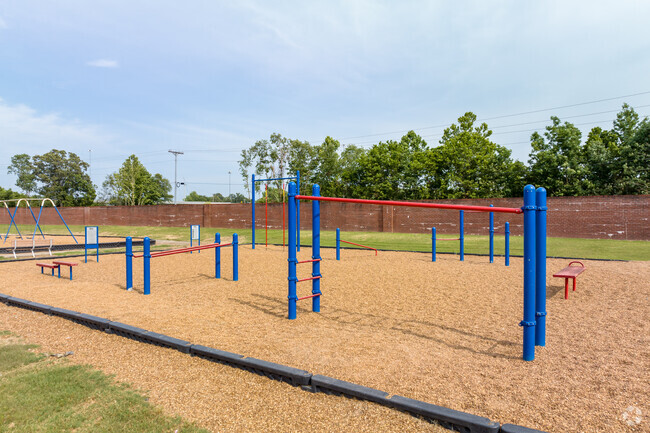 You will find an obstacle course at Olive Branch Intermediate School.