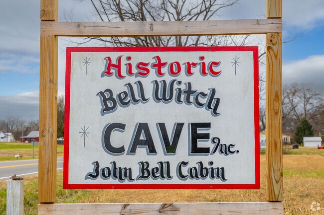 The Historic Bell Witch Cave is a local attraction in Adams.