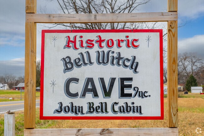 The Historic Bell Witch Cave is a local attraction in Adams.