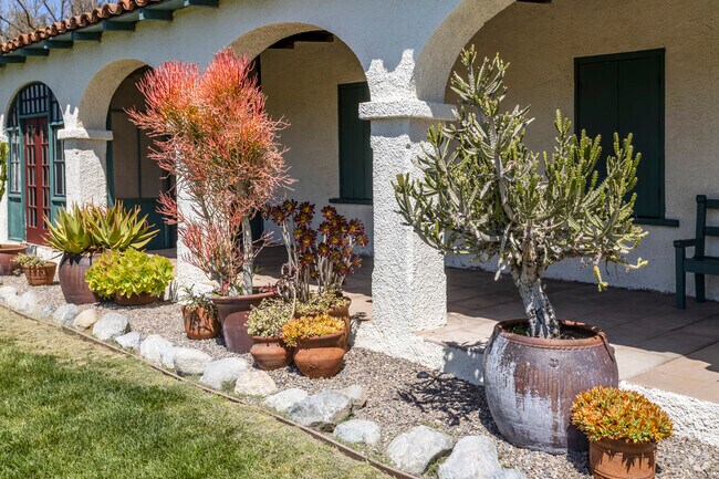 Rancho Guajome Adobe, built in the 1850s, anchors local history.