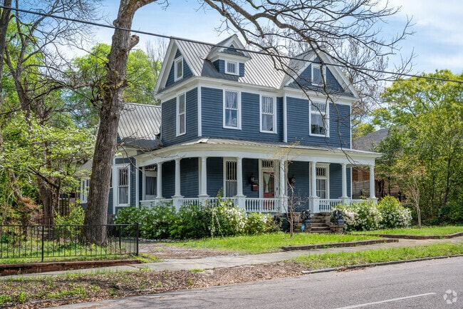 Two-story homes with large front porches are a prominent feature in Cloverdale-Idlewild in Montgomery.