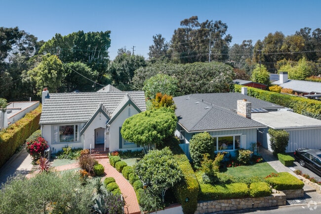 Montecito homes of all sizes feature beautiful landscaping.