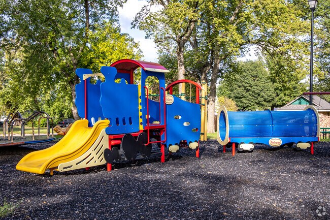 Legion Memorial Park in Auburn has a small playground for kids to explore and climb.
