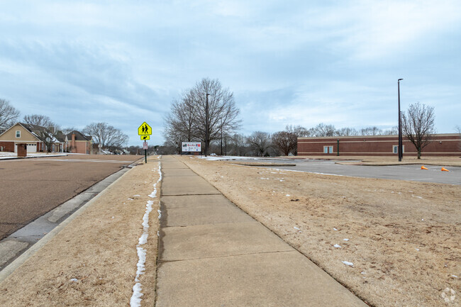 Sidewalks make getting to Tara Oaks Elementary in Collierville a breeze.