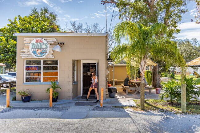 Big Ray's Fish Camp for the best grouper sandwich in town in Interbay.