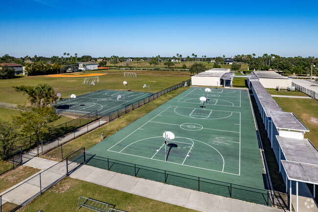 Kids love playing hoops on the basketball courts at Whispering Oak Elementary in Orange County.