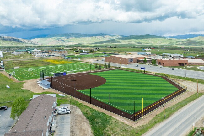 Middle Park High School offers several athletic programs and athletes compete on well-maintained athletic fields and facilities.