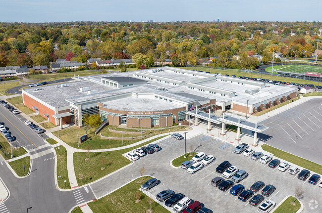 Tates Creek Middle School has ample parking.