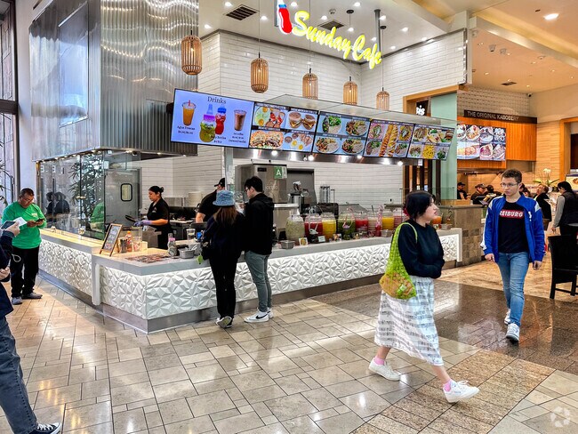 Enjoy food at the Santa Anita Mall in Arcadia, where the choices are plentiful.