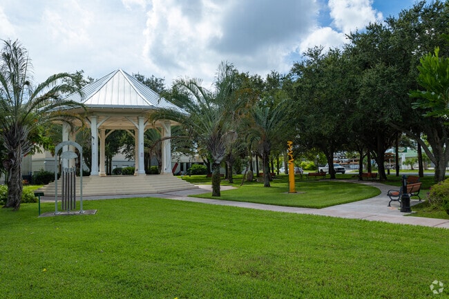 A gazebo in the downtown area of Palm City, FL.