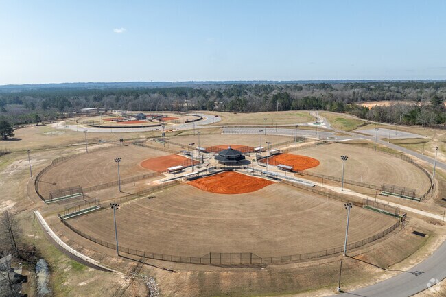 Families in Laurel enjoy the Susan B. Vincent Sportsplex for its well maintained fields and community events.