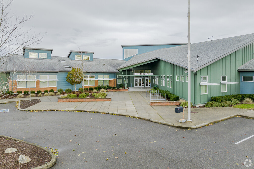 Entrance into Nelson Elementary School.