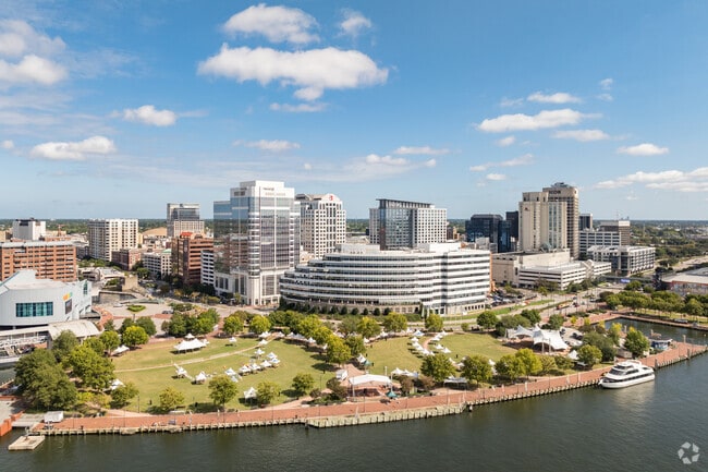 Downtown Norfolk is just 10 minutes from Bay View.