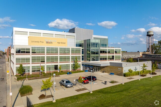 University Preparatory Science And Math High School serves Rivertown students.