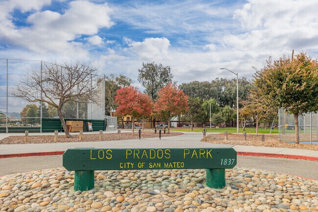 Los Prados Park offers picnic areas, basketball courts, and open space.