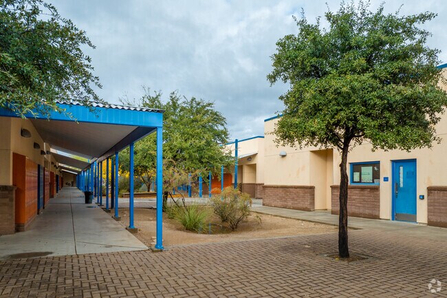 Emily Gray Junior High School in Tucson Arizona has a beautiful courtyard for students to enjoy