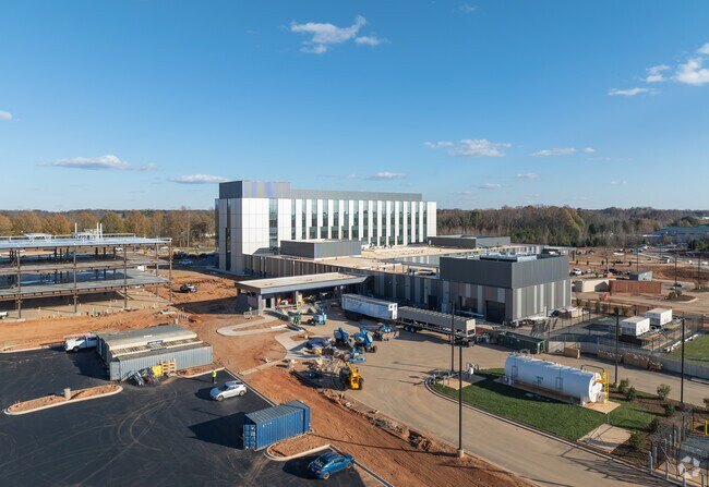 A new hospital is under construction in Huntersville.