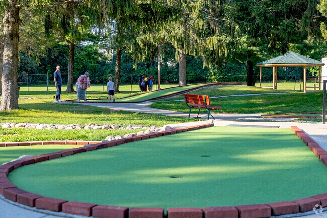 The mini-golf course at Ella Sharp Park is open seasonally noon-8pm.