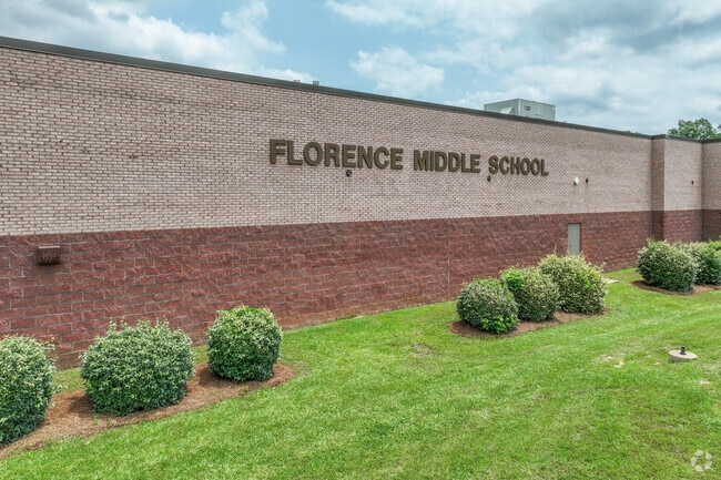 Florence Middle School serves students in grades 6 through 8.