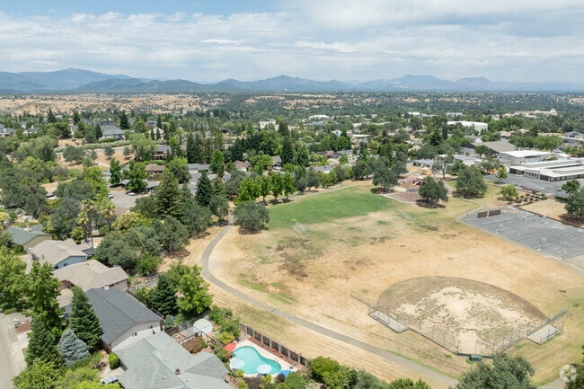There are many well maintained homes around Manzanita Elementary School.